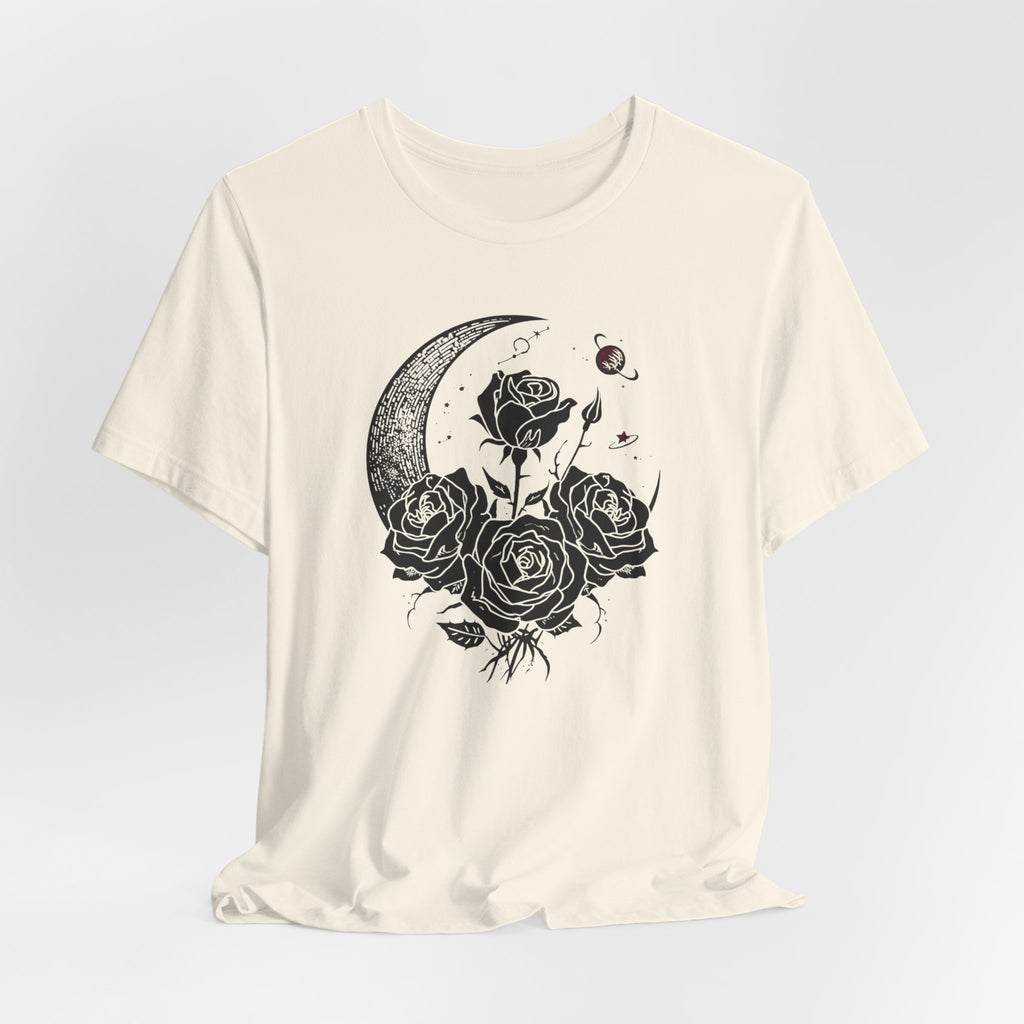Crescent Moon and Roses T-Shirt