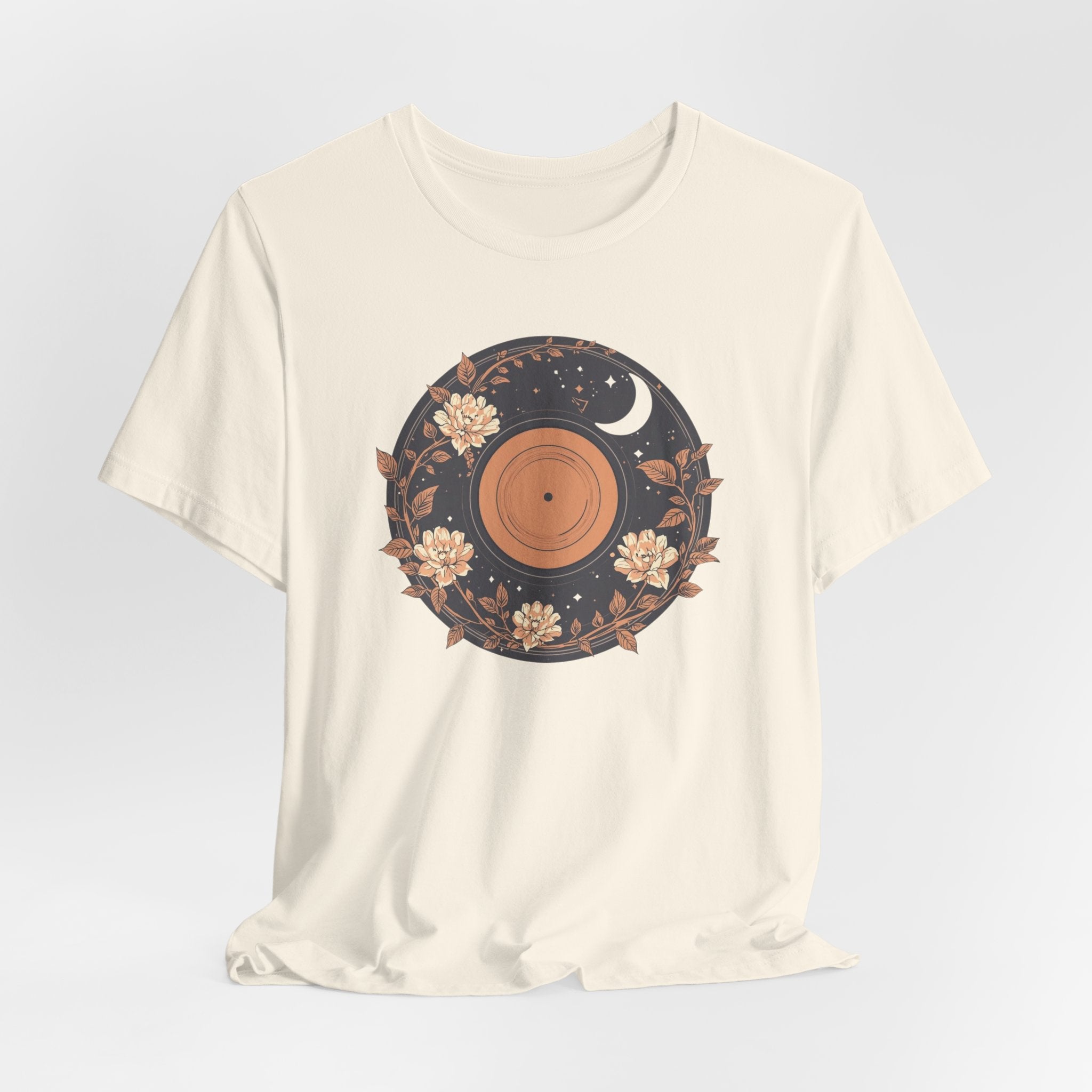 Celestial Vinyl & Wildflowers Graphic T-Shirt