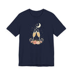 Celestial Champagne & Blush Florals Graphic T-Shirt