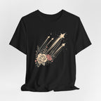 Shooting Stars & Roses Celestial Graphic T-Shirt