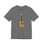 Celestial Floral Guitar Graphic T-Shirt