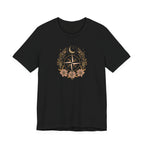 Celestial Compass Floral Graphic T-Shirt