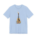 Celestial Floral Guitar Graphic T-Shirt