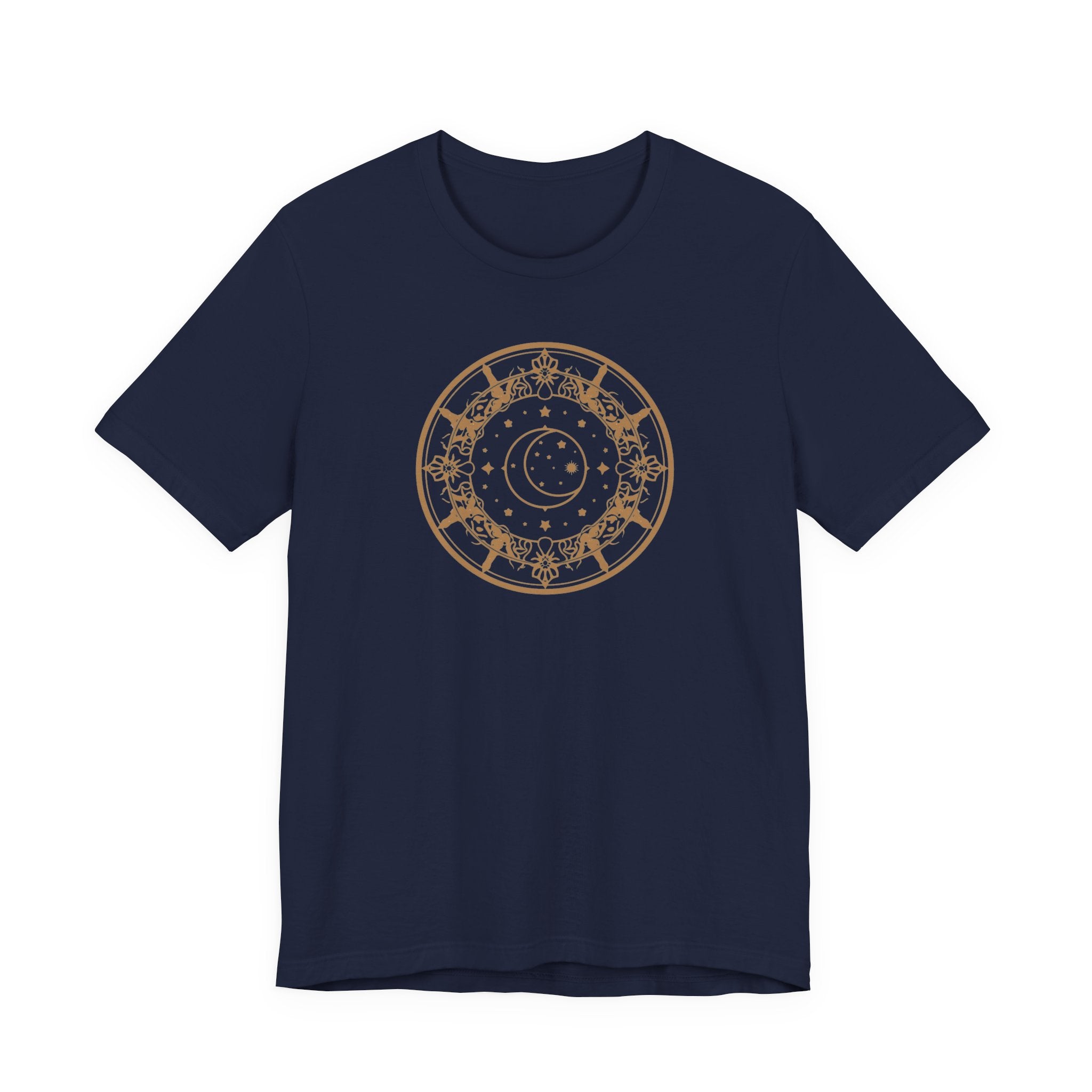 Celestial Moon & Stars Circle T-Shirt