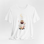 Celestial Wine & Wildflowers Graphic T-Shirt