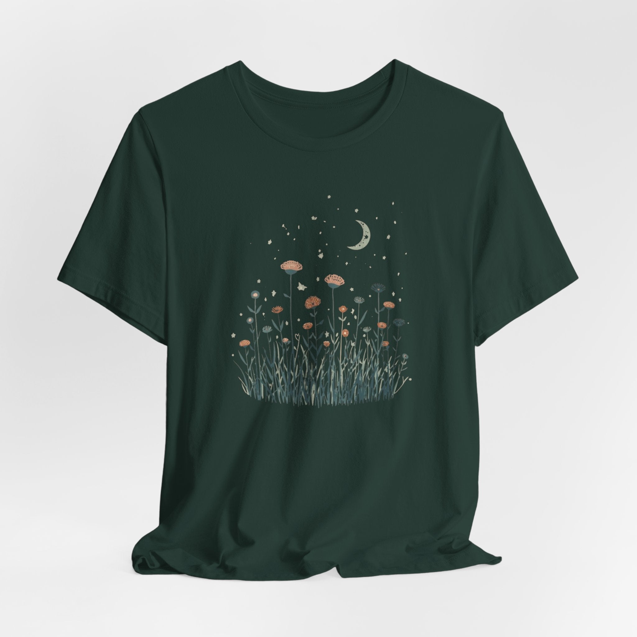 Moonlit Wildflower Meadow T-Shirt