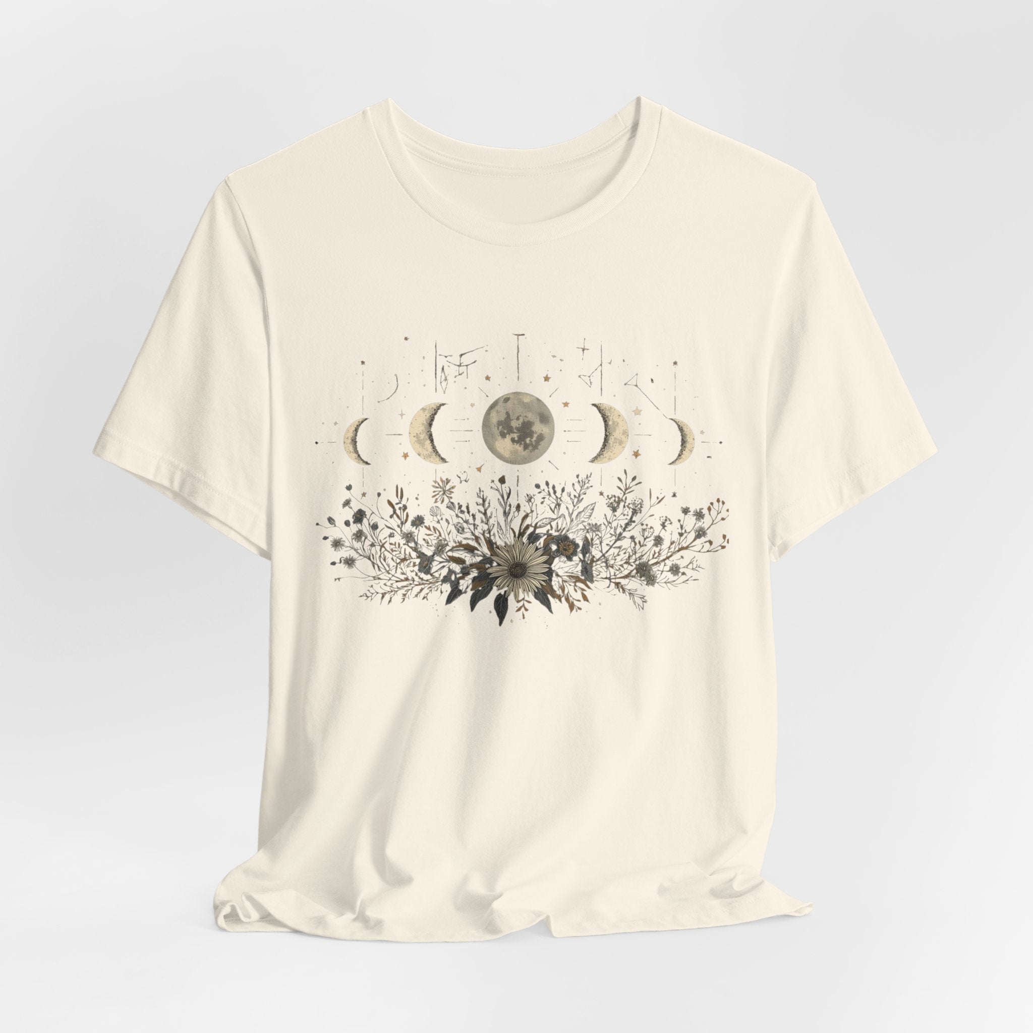 Moon Phases and Wildflowers T-Shirt