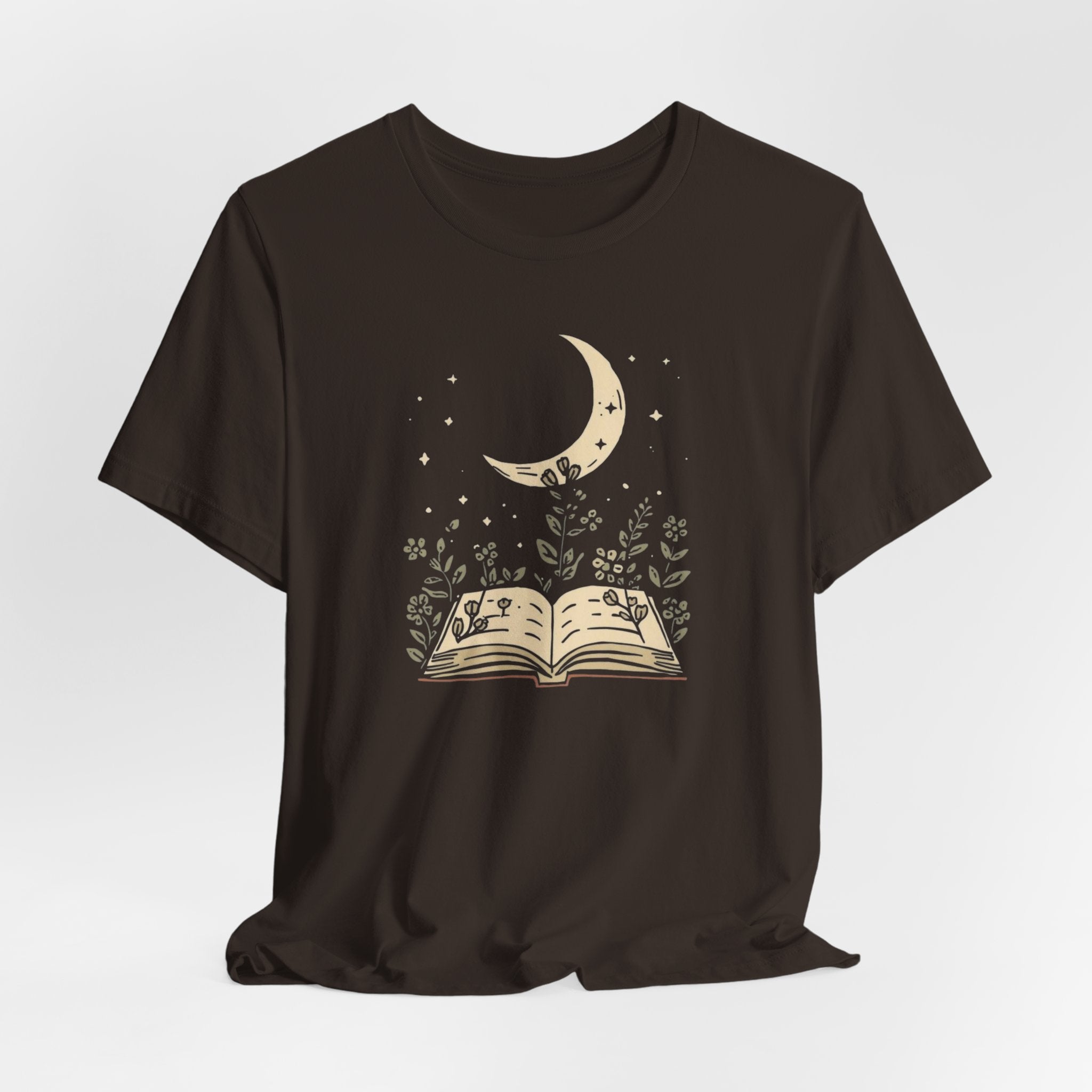 Moonlit Reading Garden Graphic T-Shirt