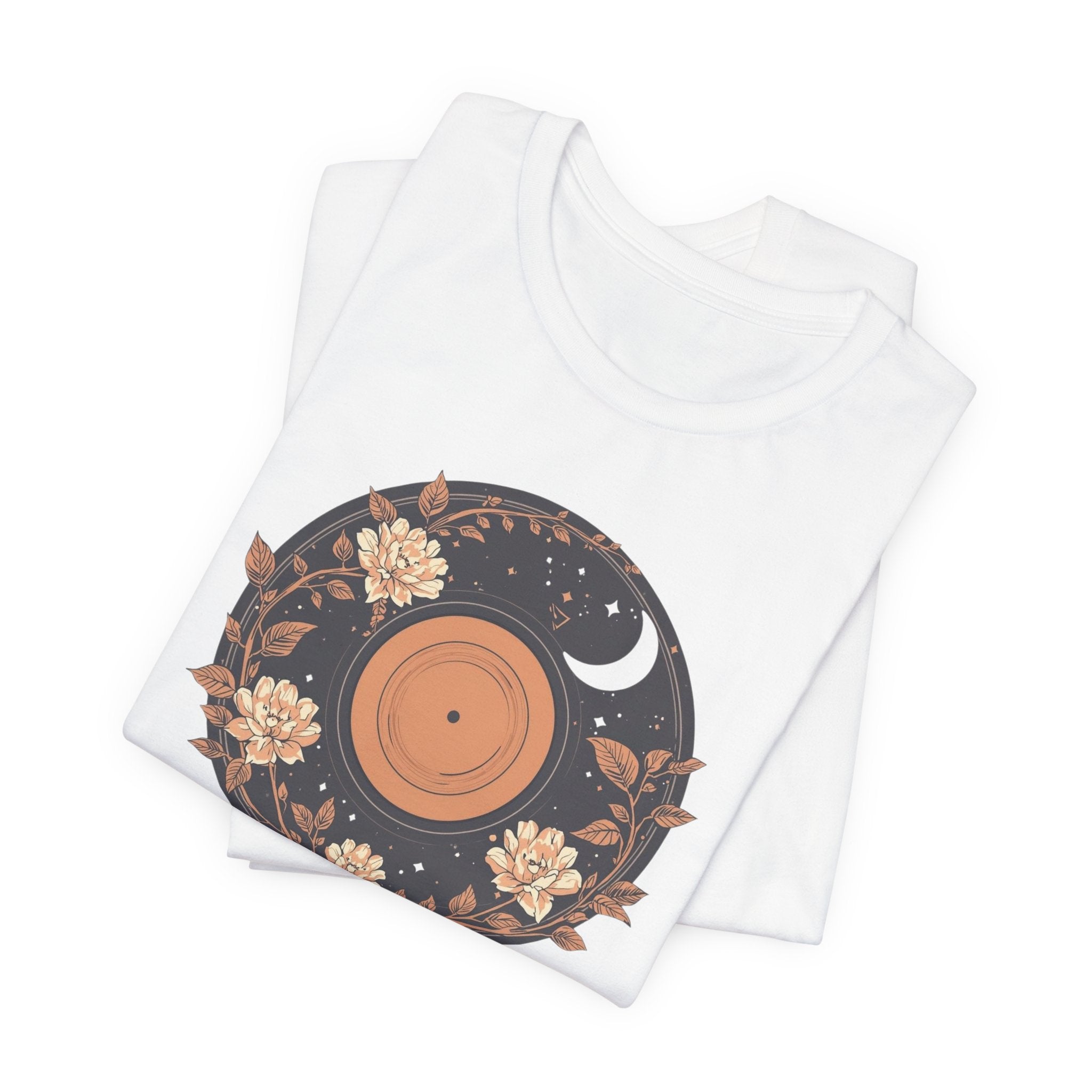 Celestial Vinyl & Wildflowers Graphic T-Shirt