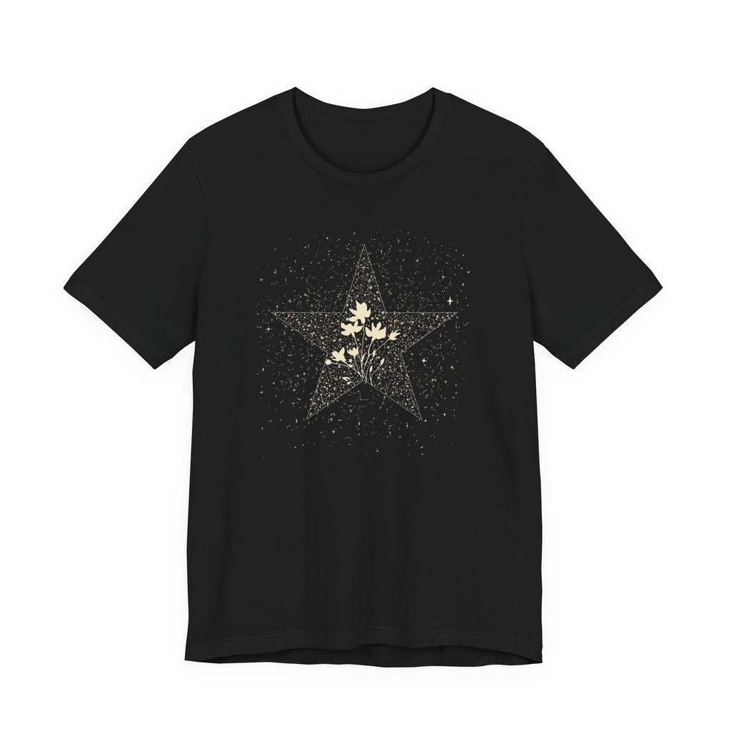 Celestial Floral Starburst Graphic T-Shirt