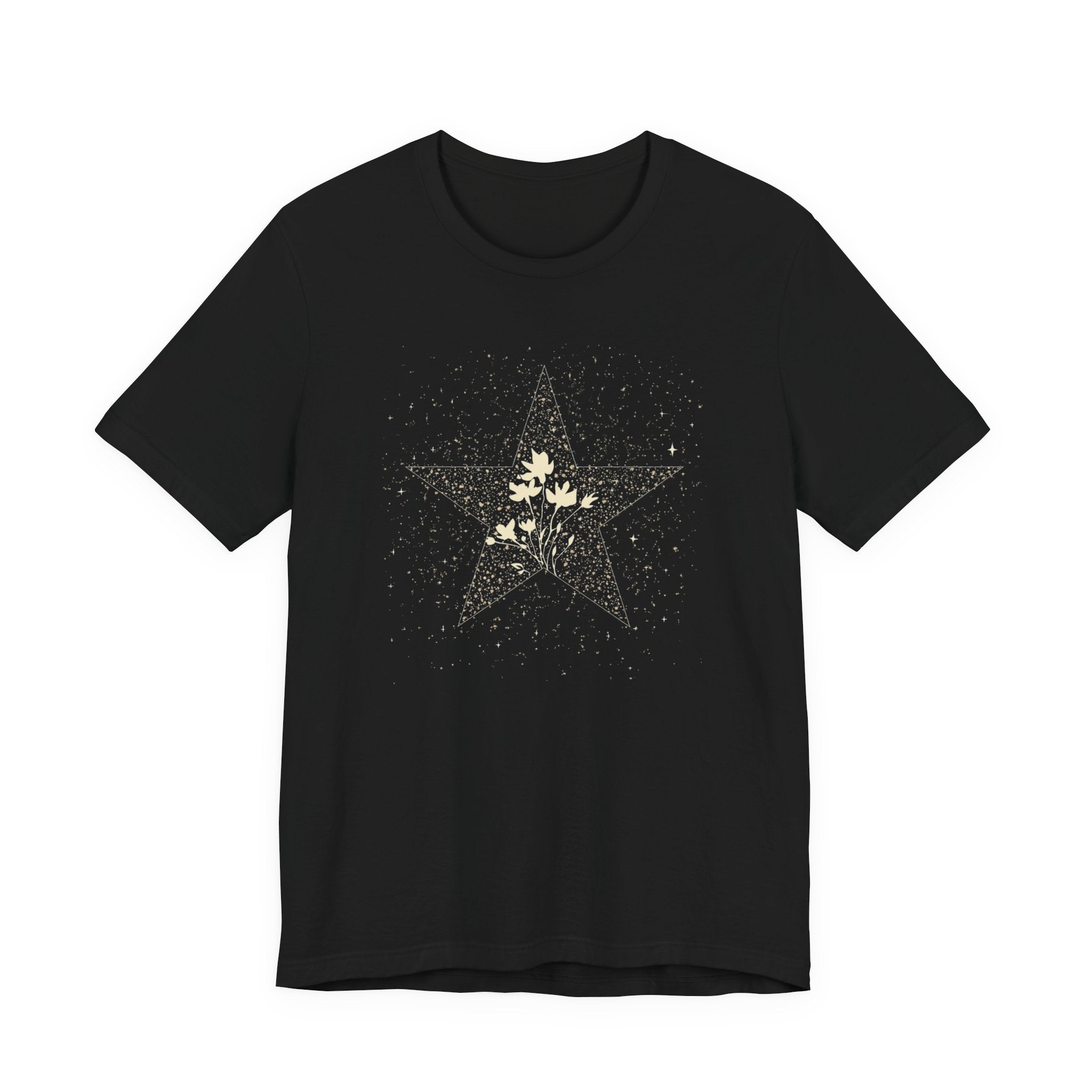 Celestial Floral Starburst Graphic T-Shirt