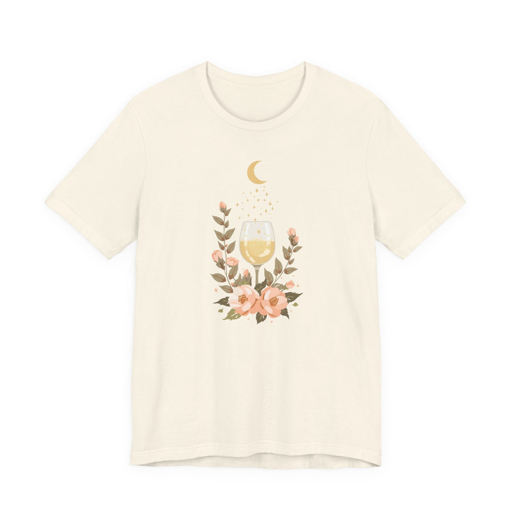 Celestial Wine & Blush Florals Graphic T-Shirt