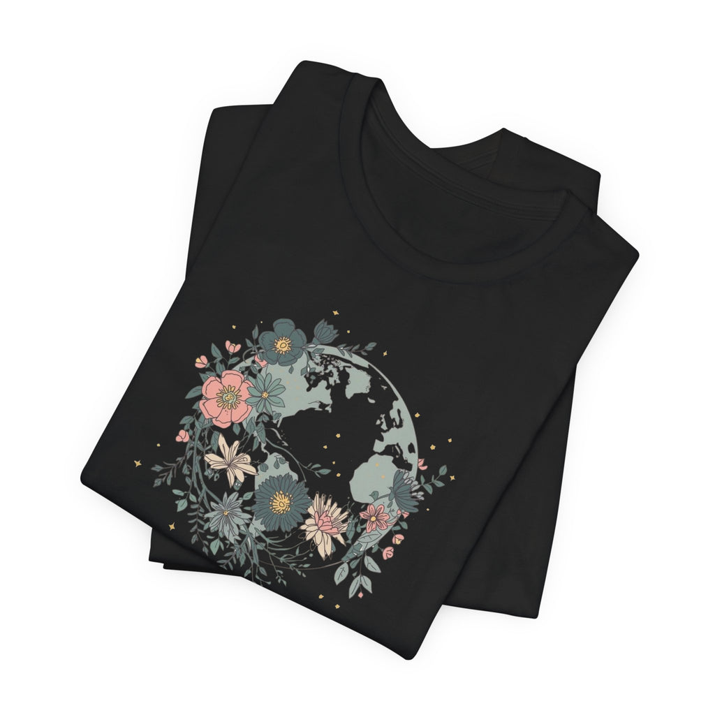 Floral Earth Graphic T-Shirt