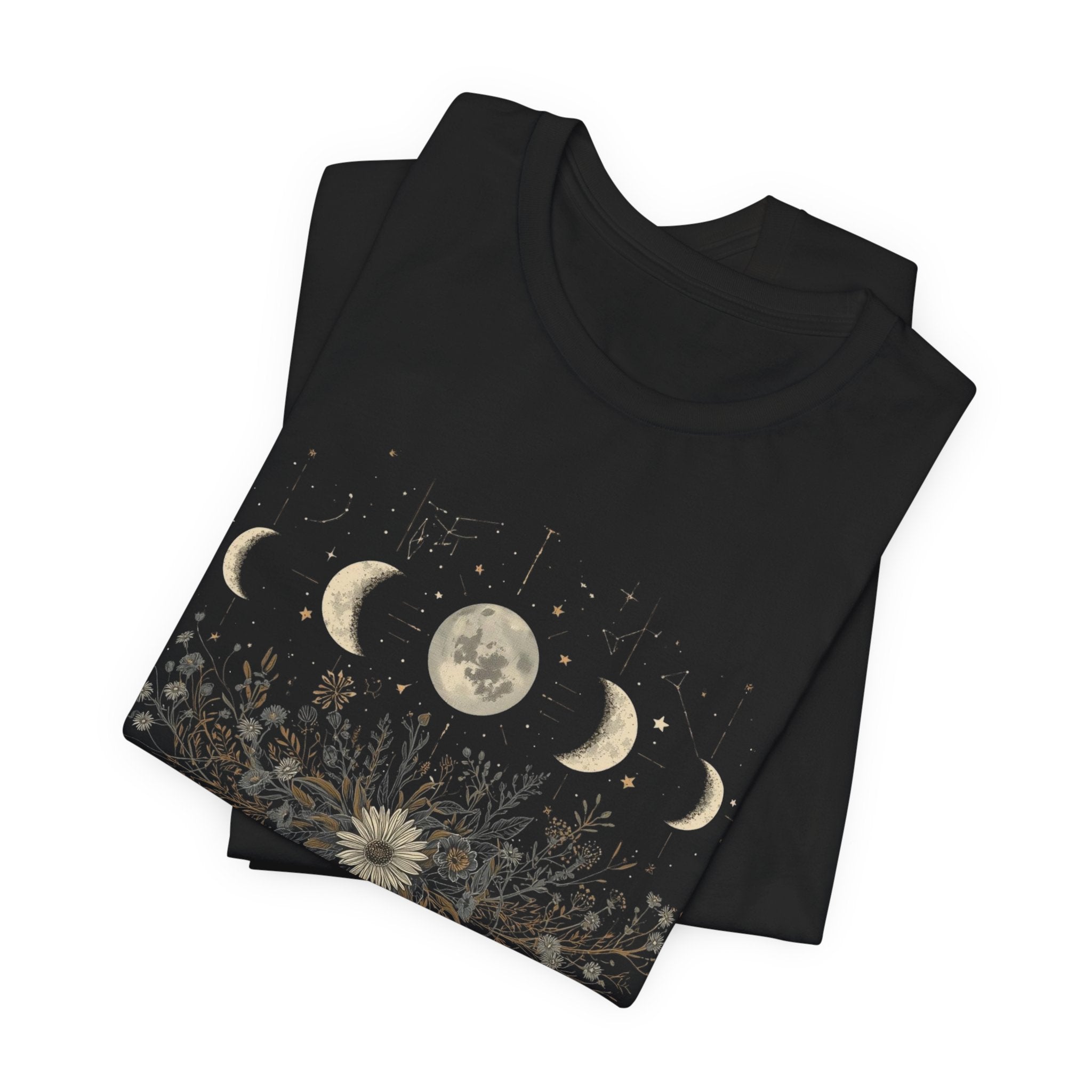 Moon Phases and Wildflowers T-Shirt