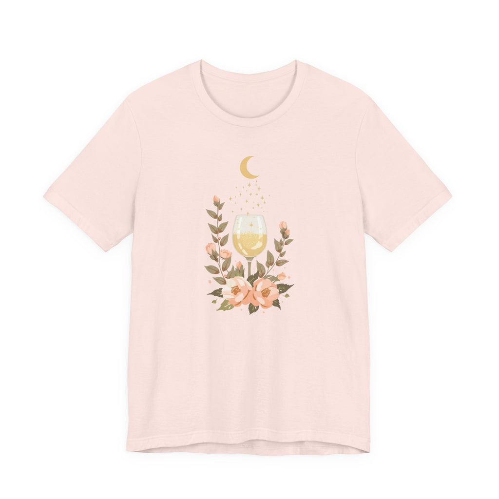 Celestial Wine & Blush Florals Graphic T-Shirt