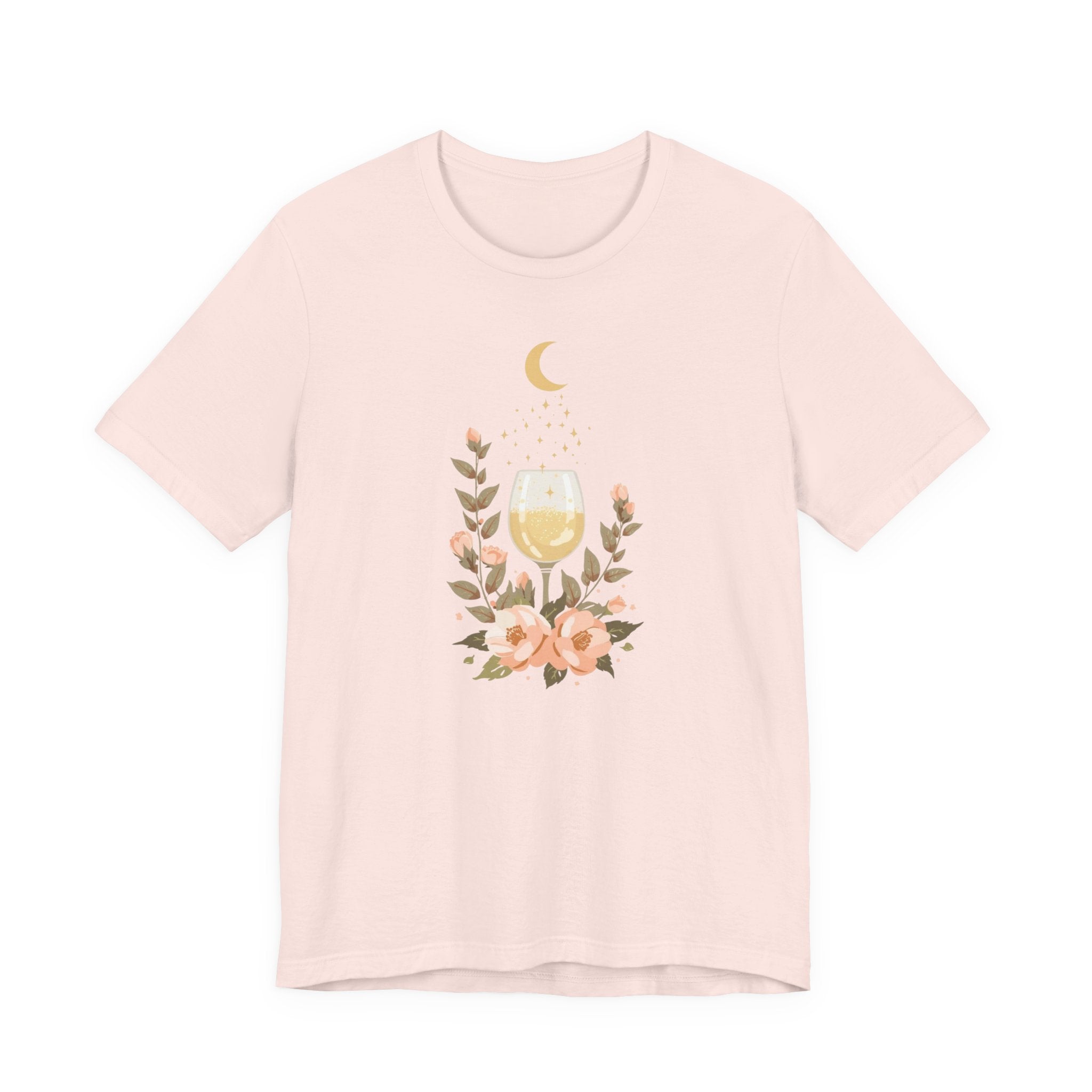 Celestial Wine & Blush Florals Graphic T-Shirt