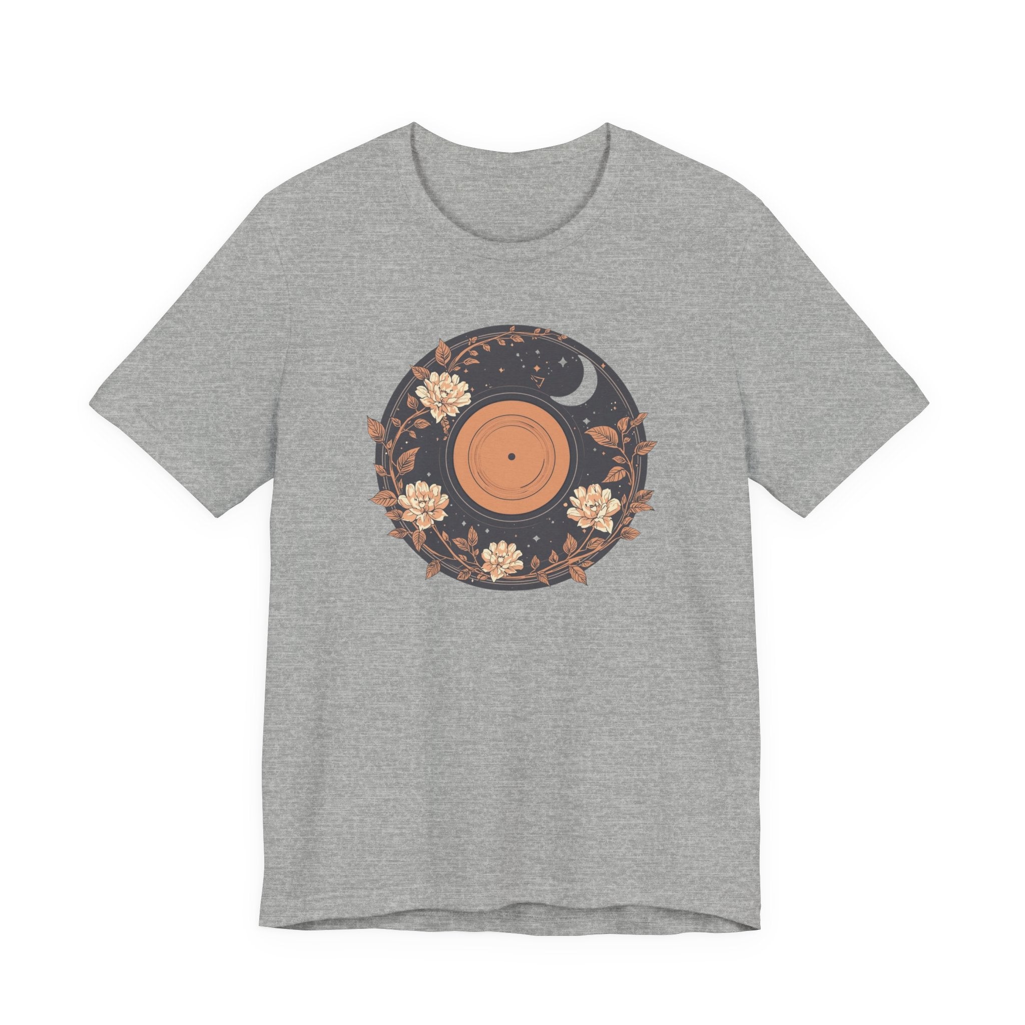 Celestial Vinyl & Wildflowers Graphic T-Shirt