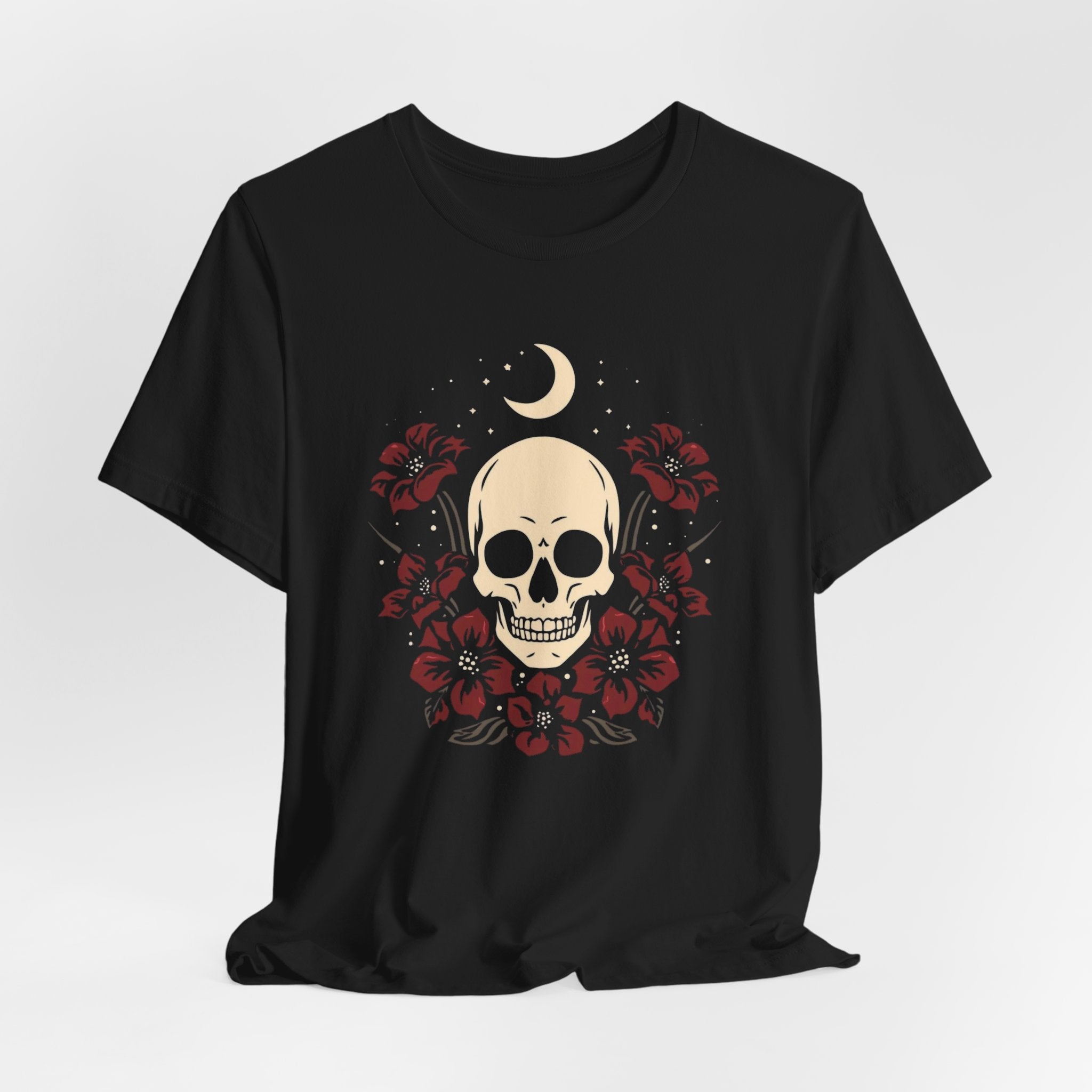 Celestial Skull and Roses T-Shirt