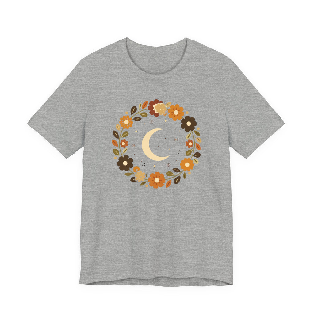 Retro Celestial Floral Wreath T-Shirt