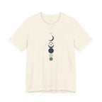 Blue Scandinavian Crescent Moon T-Shirt