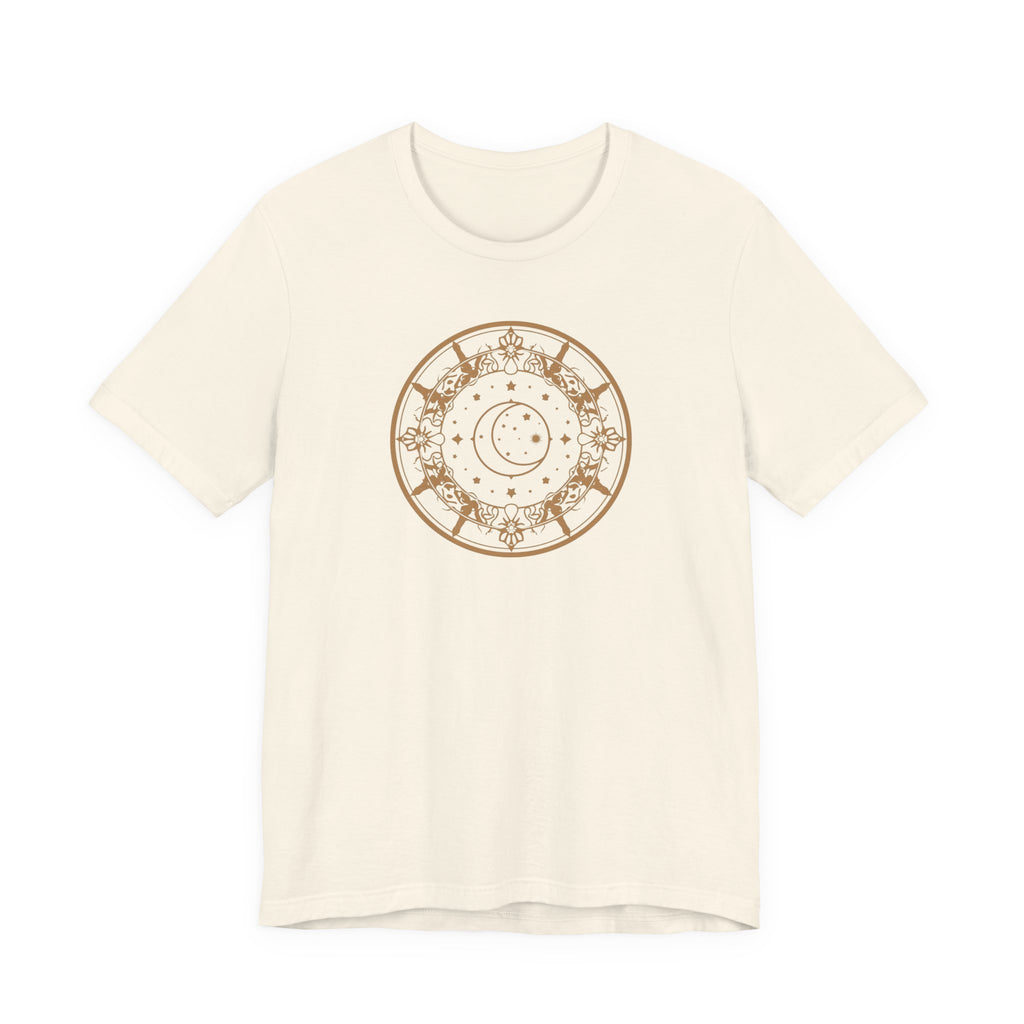 Celestial Moon & Stars Circle T-Shirt