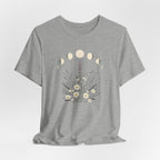 Lavender and Daisy Moon Phases T-Shirt