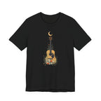 Celestial Floral Guitar Graphic T-Shirt