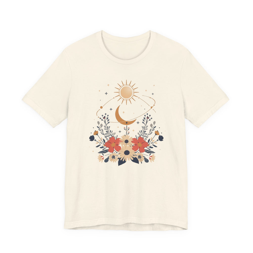 Celestial Orbit Floral Graphic T-Shirt