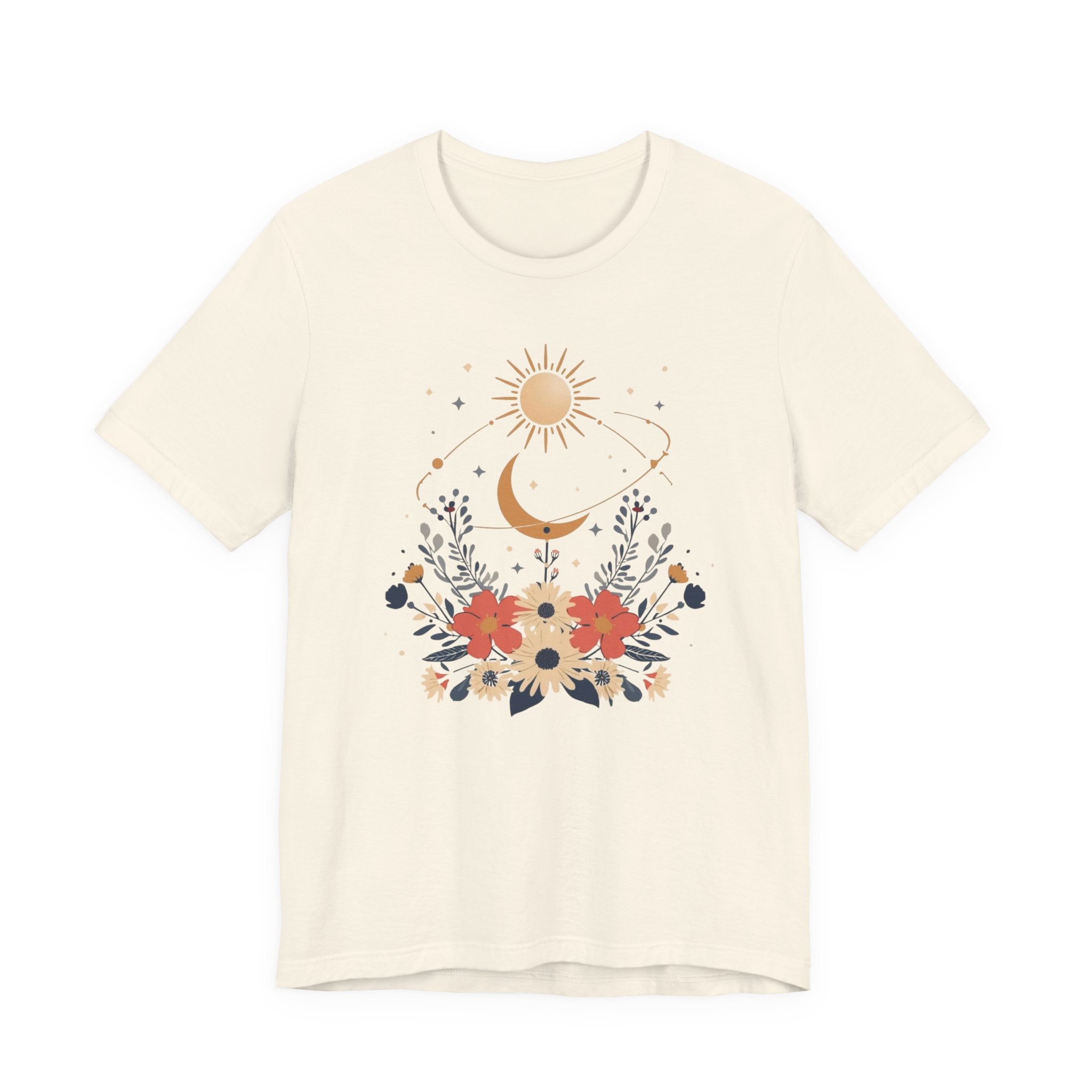 Celestial Orbit Floral Graphic T-Shirt