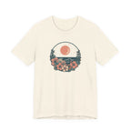 Sunset Ocean Moon Floral T-Shirt