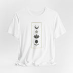 Scandinavian Moon and Flowers T-Shirt