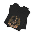 Celestial Compass Floral Graphic T-Shirt
