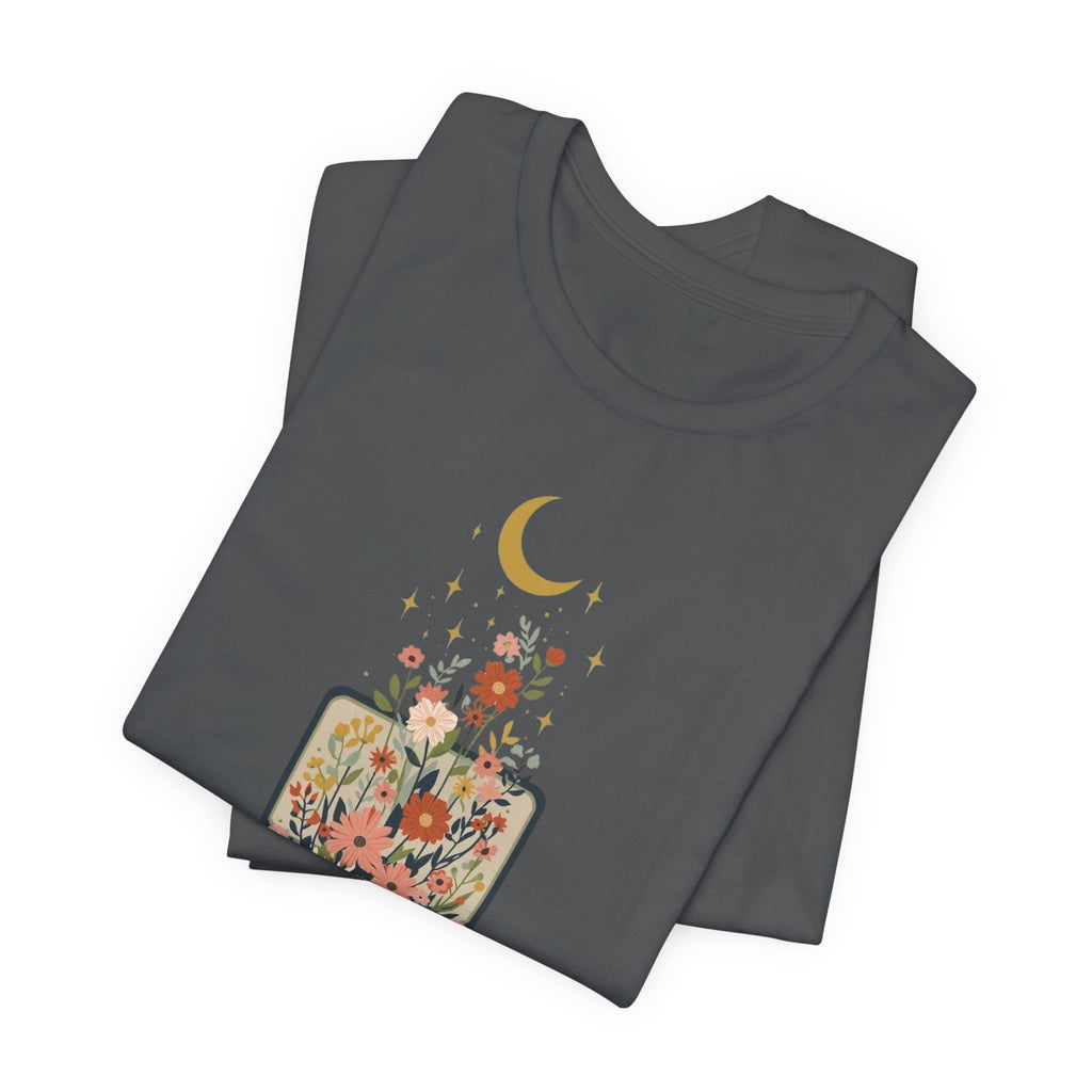 Blooming Suitcase Celestial Graphic T-Shirt