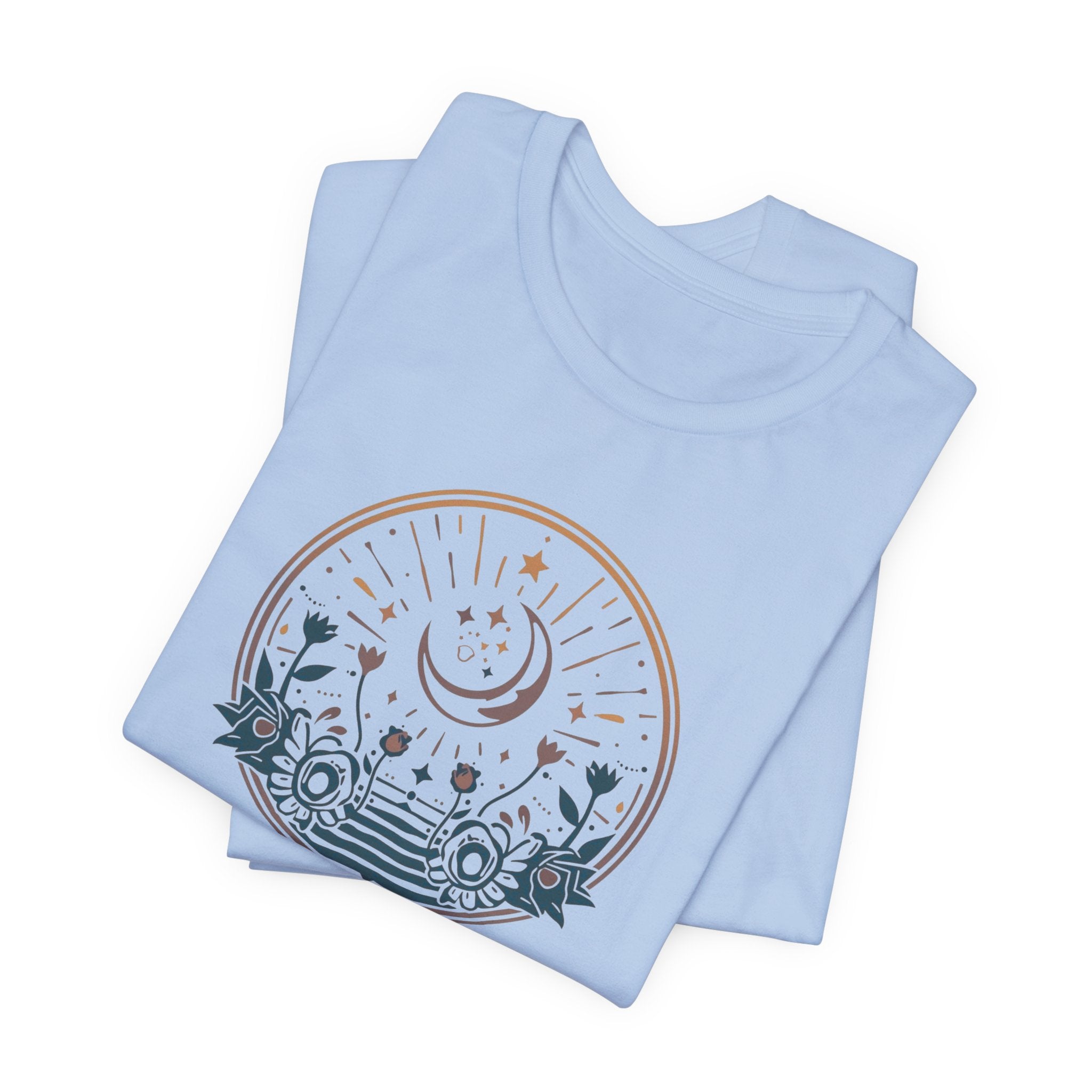Vintage Celestial Floral Horizon T-Shirt