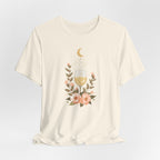 Celestial Wine & Blush Florals Graphic T-Shirt