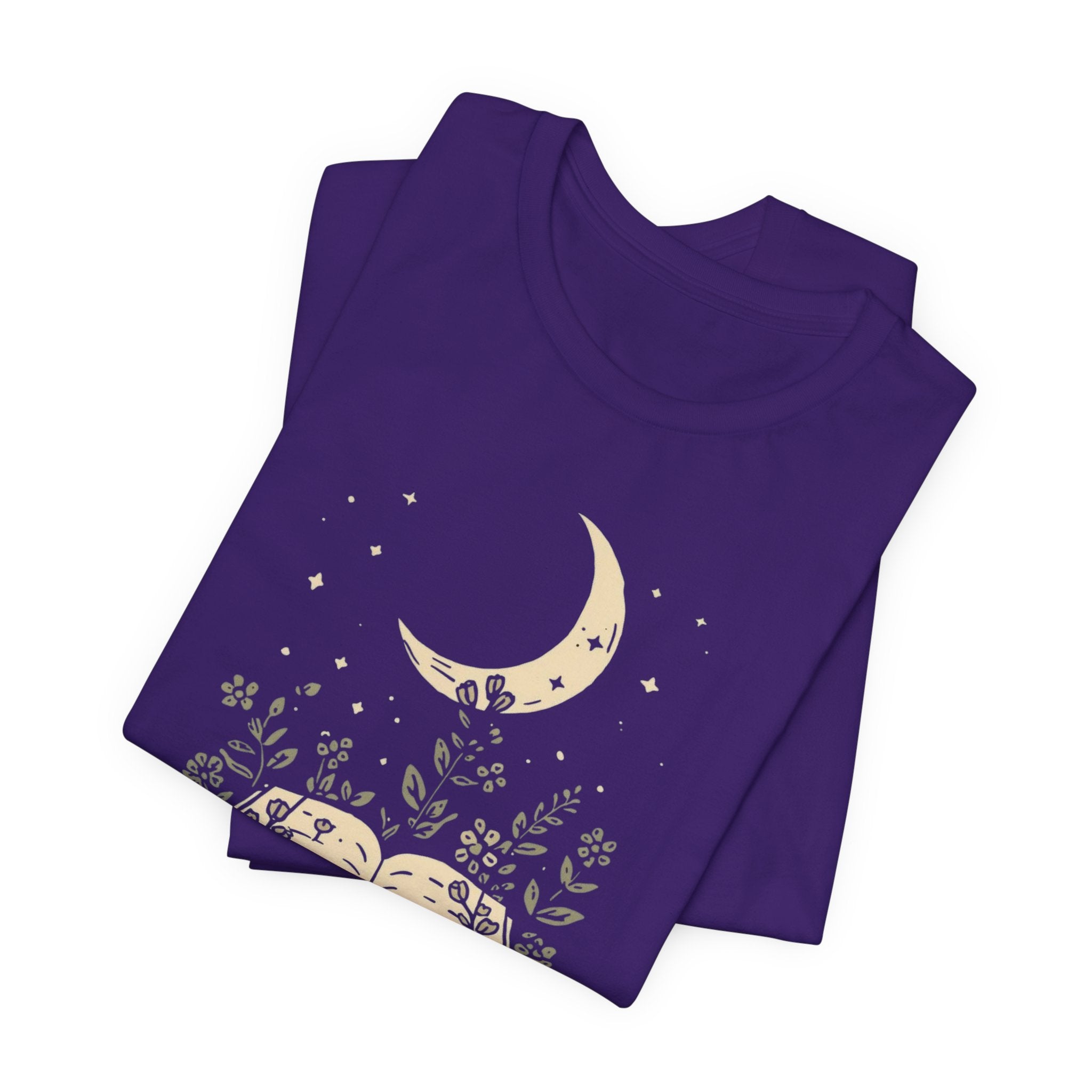 Moonlit Reading Garden Graphic T-Shirt