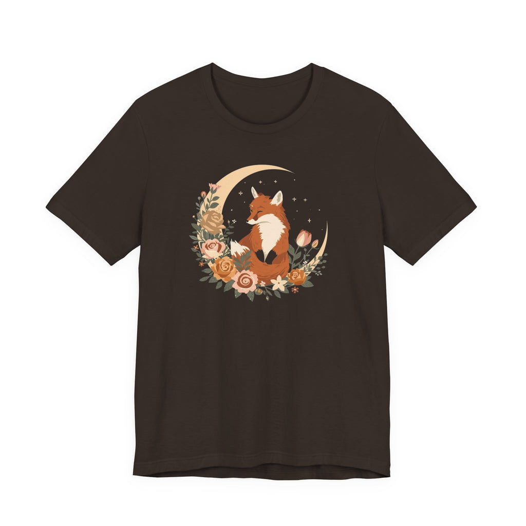 Crescent Moon and Wildflower Fox T-Shirt