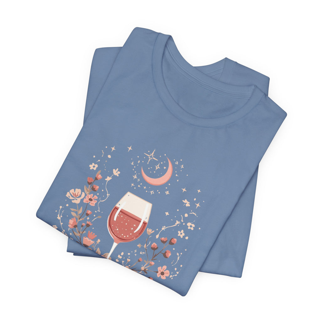 Celestial Rosé & Blush Florals Graphic T-Shirt