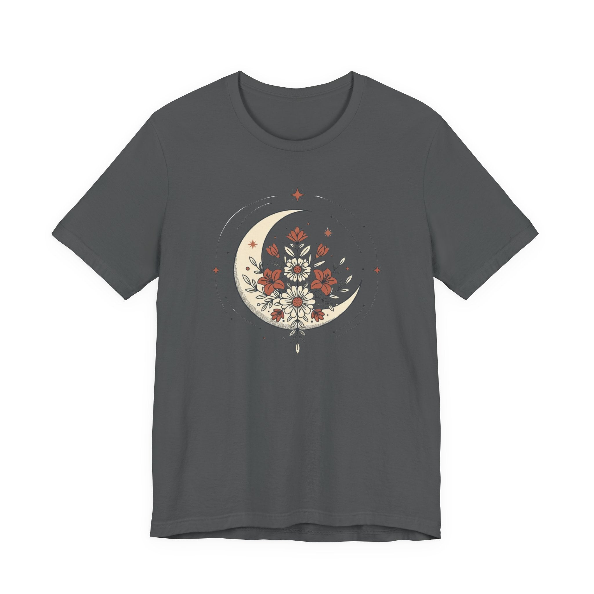 Crescent Moon and Flowers T-Shirt