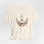 Celestial Compass Floral Graphic T-Shirt