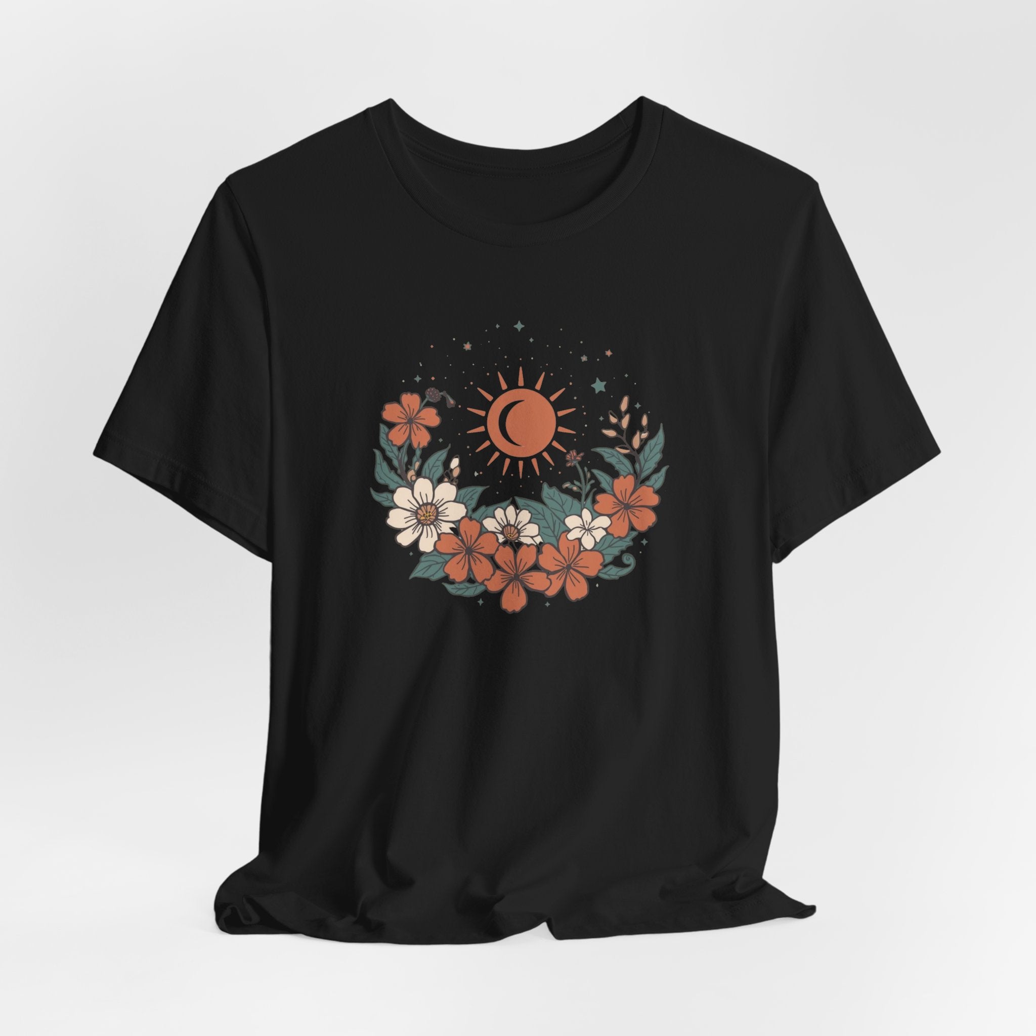 Tropical Sun & Moon Floral T-Shirt