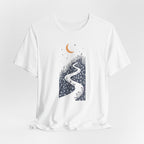 Moonlit Wildflower Path Graphic T-Shirt