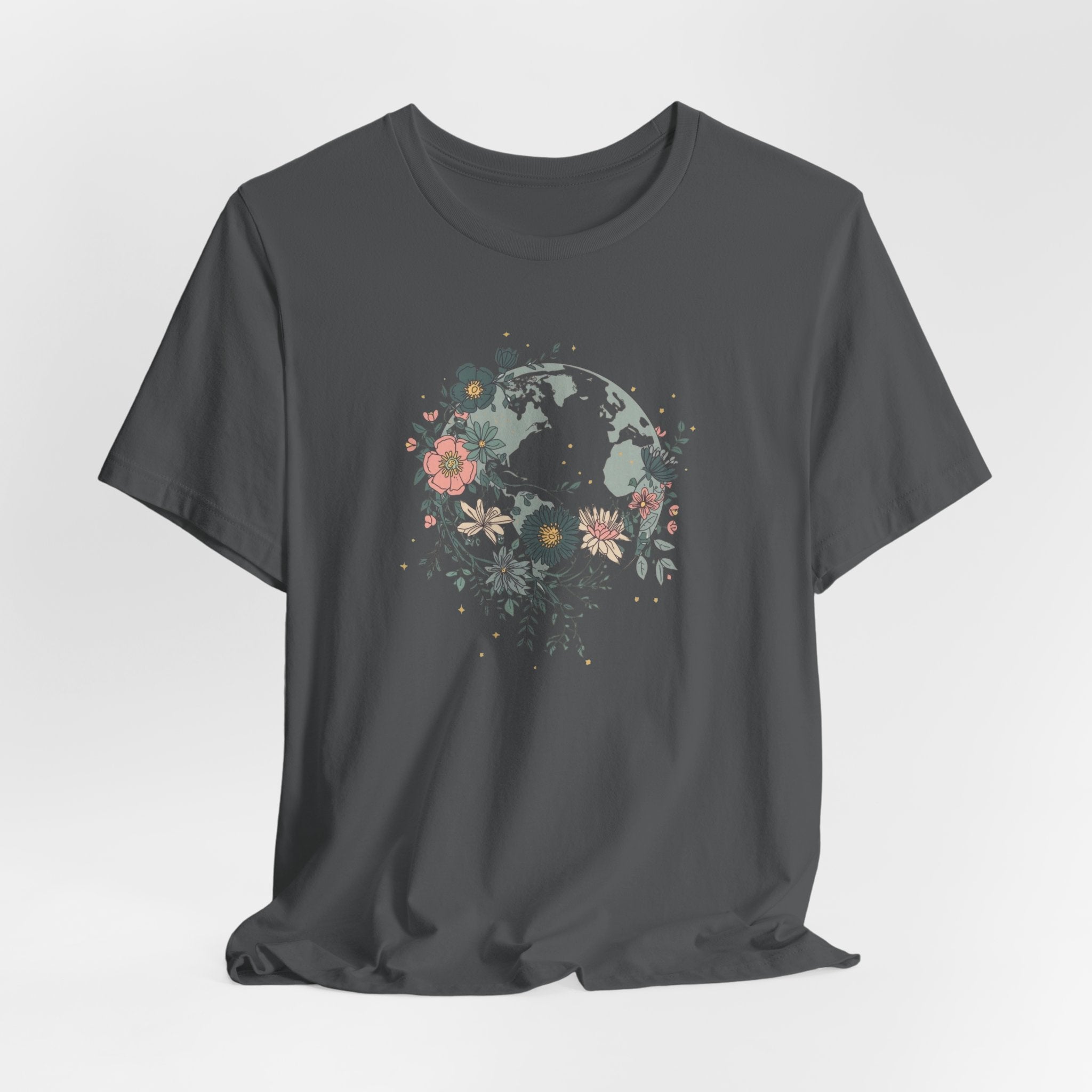 Floral Earth Graphic T-Shirt