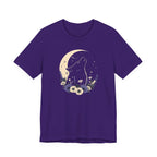 Moonlit Wolf Wildflower Graphic T-Shirt