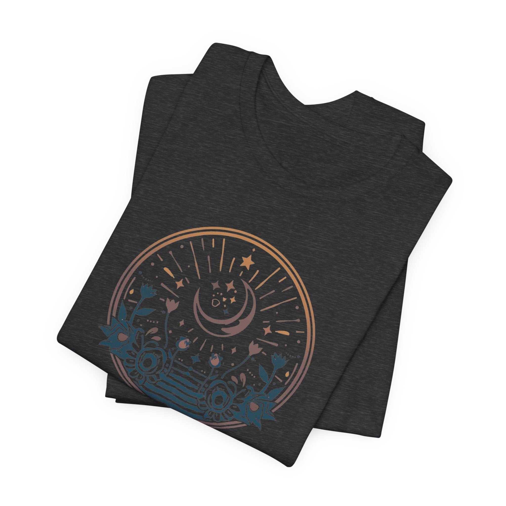 Vintage Celestial Floral Horizon T-Shirt