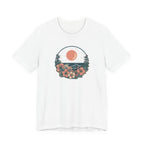 Sunset Ocean Moon Floral T-Shirt