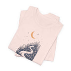 Moonlit Wildflower Path Graphic T-Shirt