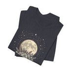 Full Moon & Flower Celestial Graphic T-Shirt
