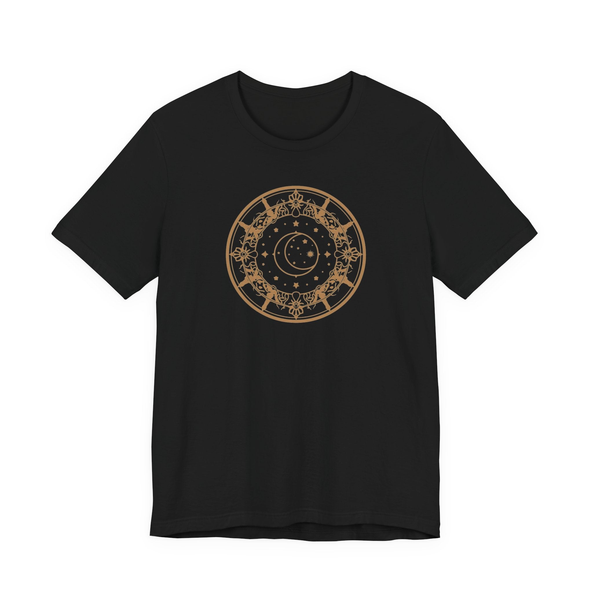 Celestial Moon & Stars Circle T-Shirt