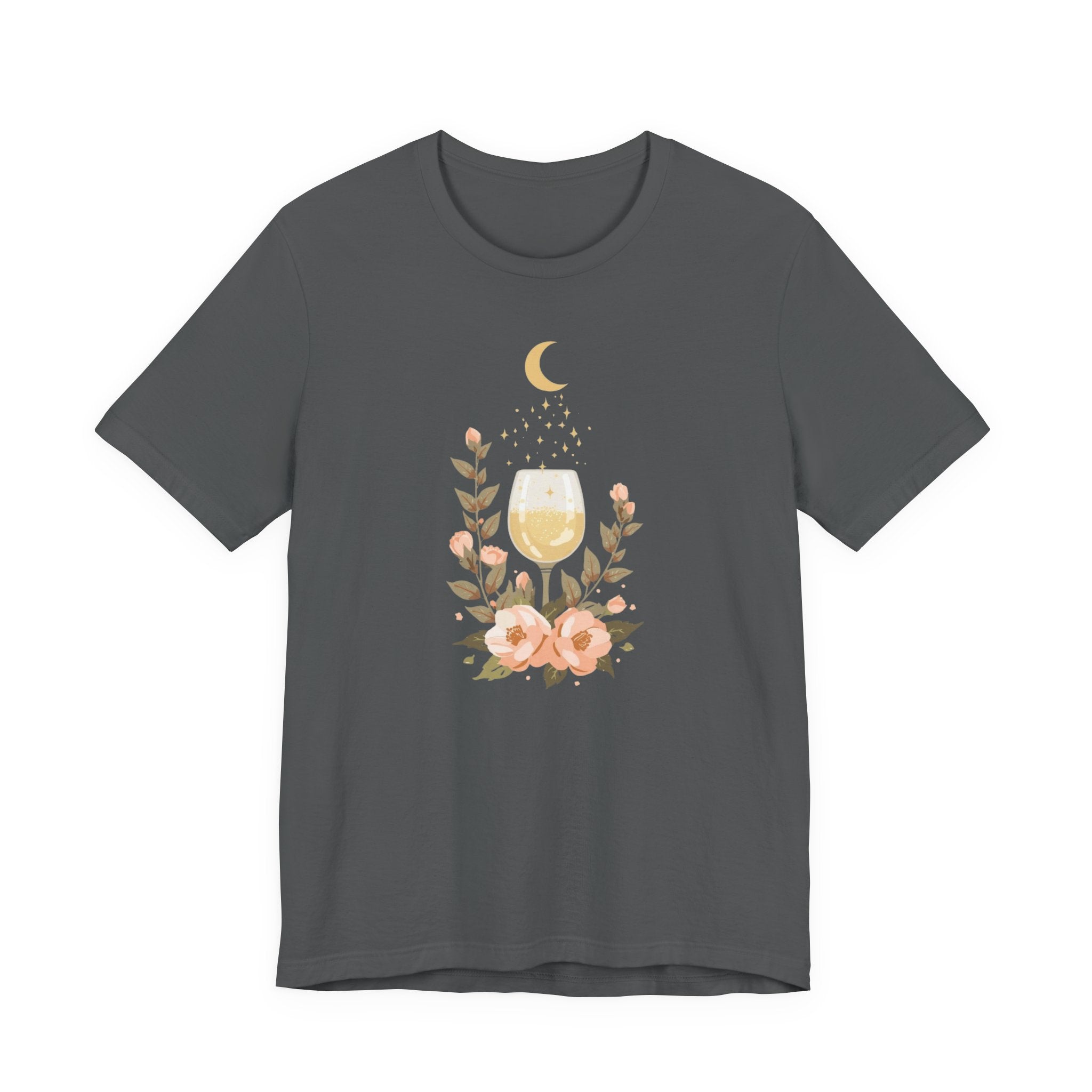 Celestial Wine & Blush Florals Graphic T-Shirt